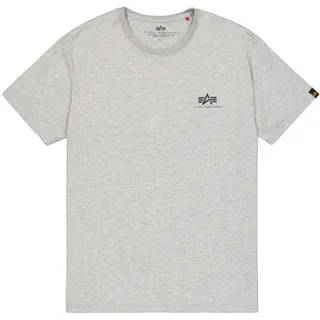 Alpha Industries Basic Small Logo Kurzarm-T-Shirt Grey Heather M