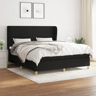 vidaXL Boxspringbett 160 x 200 cm Schwarz