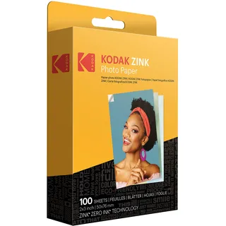 Kodak 2 "x3 Premium Zink Fotopapier (100 Blatt) Kompatibel mit Kodak PRINTOMATIC-, Kodak Smile- und Step-Kameras und -Druckern