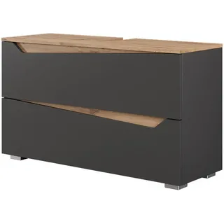 Vicco Waschbeckenunterschrank Marelle 2 Schubladen 100 x 57,5 x 35 cm Anthrazit/Artisan-Eiche