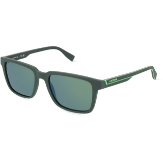 Lacoste L6032S Herren-Sonnenbrille Vollrand Eckig Bio-Kunststoff-Gestell, grün