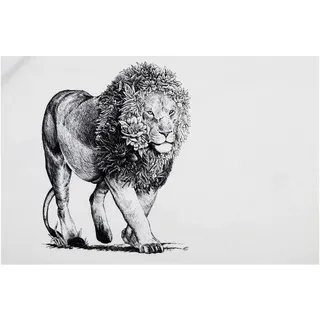 Maxwell & Williams Marini Ferlazzo Geschirrtuch mit Afrikanischem Giraffenmotiv, 100% Indische Baumwolle, Weiß, 50 x 70 cm, Küchentuch Waschmaschinenfähig