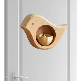 Ladenbesitzer-Glocke Zum Öffnen Der Tür – Magnetisches Vogel-Holz-Türklingel-Windspiel, Eingangsalarm-Ornament | Türklingel Mit Saugnapfhalterung, Alarmdekoration Für Offene Türen Für Den Kühlschrank