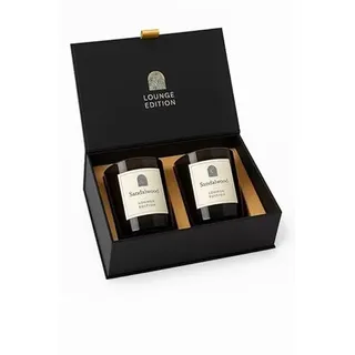 Luxus Duftkerzen Geschenkset – 2-teilig – Schwarze Duftkerzen im eleganten Design – Lounge Kerzen für Entspannung & Atmosphäre – Premium Aromakerzen Geschenkbox für Zuhause – Schwarz
