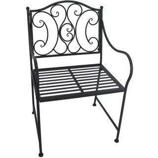 Hti-Living Curly Gartenstuhl 57 x 53 x 93 cm schwarz
