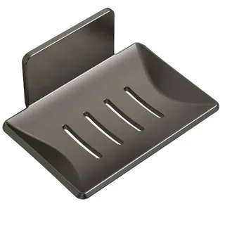Yuanpgky Seifenschalen, Wandmontage, Duschseifenhalter, Badezimmer-Seifenhalter, Edelstahl-Seifenschale mit Drainage für Dusche, Küchenspüle (grau)