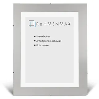 RahmenMax® Dakota Rahmenloser Bilderrahmen 30x35 cm/Bildhalter rahmenlos/Cliprahmen ohne Rahmen/Maßanfertigung möglich - mit Antireflex Acrylglas