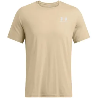 Under Armour Sportstyle Left Chest Kurzarm-t-shirt - City Khaki / White - 2XL