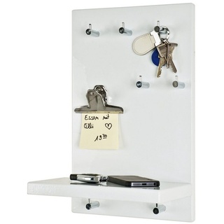 HAKU Schlüsselkasten HAKU Möbel Schlüsselboard (BHT 25x40x17 cm) BHT 25x40x17 cm weiß