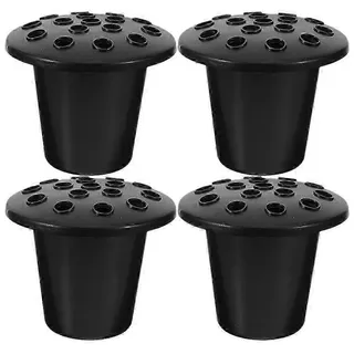 Set Mit 4 Gedenkvasen Für Friedhöfe, Blumenhalter Für Gräber, 16 Löcher, Kunststoff-pflanzgefäß – 13,00 X 13,00 X 10,00 Cm