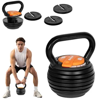 OEM Kettlebell Gusseisen Verstellbare Kettlebell 9 kg schwarz