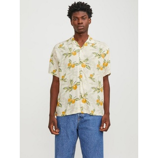 JACK & JONES Luke Tampa Aop Kurzarmhemd Buttercream S