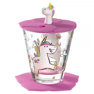 LEONARDO Bambini - Einhorn 3tlg. Glas Transparent Klar