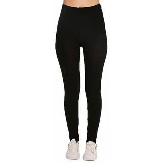 Fashion Mark Damen Grobstrick-Leggings mit Zopfmuster, gerippt, dehnbar, Winterkleidung, volle Länge, dicke warme Hose, Größe 36-50 - 42-44
