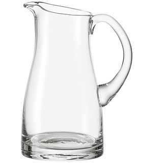 Leonardo Liquid Krug, handgefertigter Glas-Krug, Wasser-Karaffe mit Henkel im klassischen Design, 1300 ml, 065329