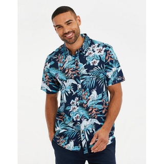 Threadbare Hawaiihemd THBTropical blau S