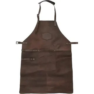 Lederschürze dunkelbraun, Einheitsgröße, für Grill
