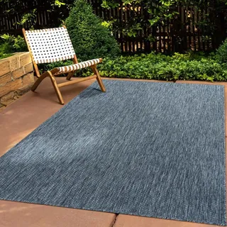 Tara Carpet Columbia Meliert In & Outdoor auch für die Küche blau 140x200 cm