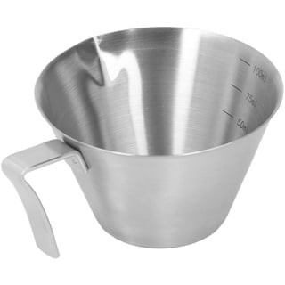 Ozgkee Kaffee-Messbecher Edelstahl 100 ML Maß Werkzeug für Milch-Tee-Getränke