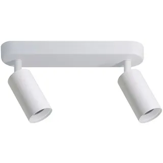 LUXULA 2-flammig schwenkbar Aluminium weiß
