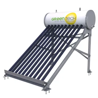 Drucklose Solarthermie Röhrenkollektor - Solar-Warmwasserbereiter 100L