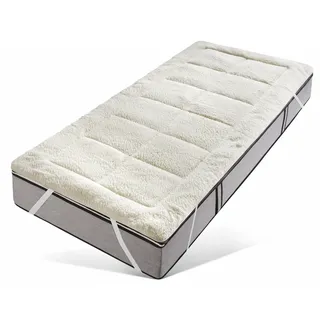 RIBECO Luise Matratzenauflage 90 x 200 cm beige