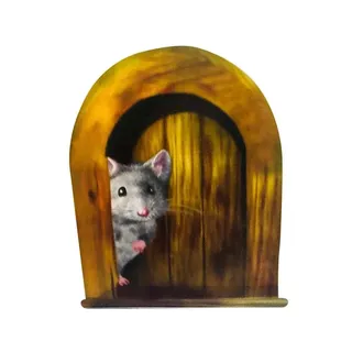 3D Wandaufkleber, 5 Pcs Mausloch Wandaufkleber Realistische Mauseloch Aufkleber für Haus Schlafzimmer Wohnzimmer Dekor