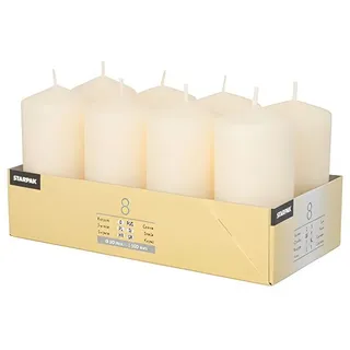Papstar Stumpenkerze 5 x 10 cm 48 St. creme 