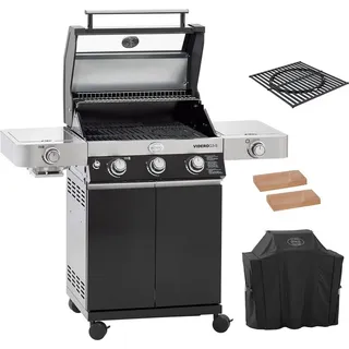 RÖSLE "RÖSLE BBQ Gasgrill Videro G3-S Vario mit Schutzhaube und Salzstein"