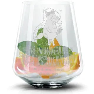 Mr. & Mrs. Panda Cocktailglas Capybara Wein, Longdrinkglas, Transparent, Tumbler, Martini Glas, Zei, Premium Glas, Hugo Glas Margarita Glas Collins Glas