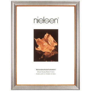 Nielsen Bilderrahmen, Silber, Holz, rechteckig, 40x50 cm, Bilderrahmen, Bilderrahmen