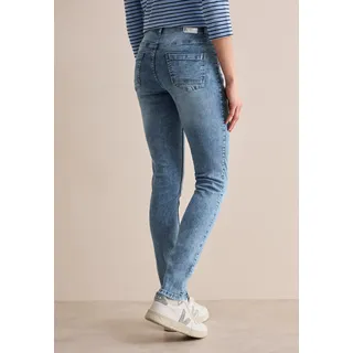 Cecil CECIL, Slim-fit-Jeans Style Vicky (1-tlg) blau 33, Länge 32,