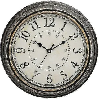 Vintage Quarz-wanduhr, 30 Cm, Geräuschlos, Große Ziffern, Hd-glas, Vintage-kupfer P20250110812
