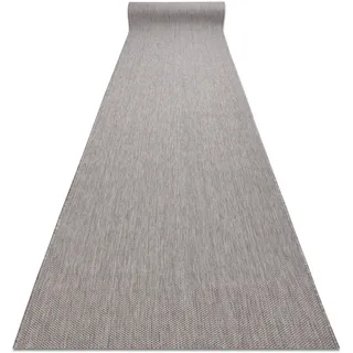 Läufer Sisal Sion Melange Flach Gewebt Grau 150cm Grey 150x200 Cm