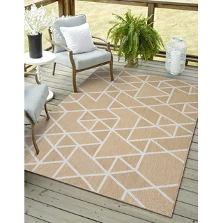 Myflair Möbel & Accessoires Teppich »Miller Lagerräumung«, rechteckig, 8 mm Höhe, Wendeteppich, modernes Design, Outdoor geeignet, Balkon, Terrasse