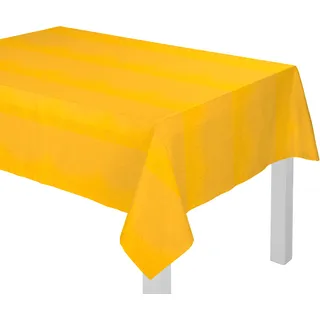 Tischdecke WIRTH "Westport" Tischdecken Gr. B/L: 120 cm x 120 cm, 1 St., quadratisch, gelb Tischdecken Made in Germany, Jacquard Dekostoff, Blatt-Design, Pflegeleicht