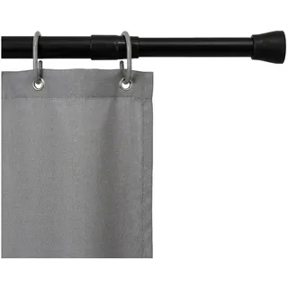 Spetebo Duschstangen-Deckenhalter Teleskopstange zum Einklemmen, für Dusche, Lichterketten und Girlanden, (Anzahl, 1-St., ca. 140–240 cm), Duschvorhangstange ausziehbar schwarz