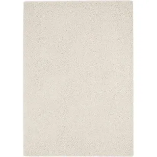 Hochflor-Teppich Swirls, benuta, rechteckig, Höhe: 21 mm, Kunstfaser, Berber, Ethno-Style, Wohnzimmer beige|weiß 80 cm x 150 cm x 21 mm