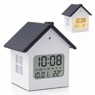 Wecker Digitalwecker Tischuhr Holzwecker Nachttischwecker digital Lichtsensor