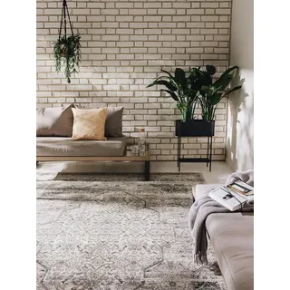 benuta nest Artis Outdoor-Teppich 120 x 180 cm Grau