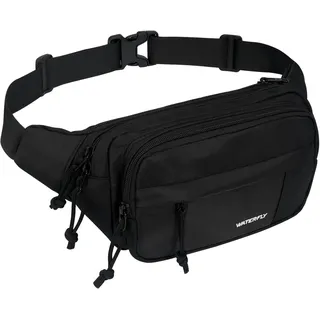 WATERFLY Bauchtasche Gürteltasche Herren Damen: Sportlich Hüfttasche Stylisch Fanny Waist Pack Klein Festival Bumbag MTB Hipbag Gassi Bum Bauchbeutel Unisex Hip Bag für Sport Hundetraining