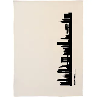 44spaces New York City Küchentücher schwarz, 50x70 cm Baumwolle (Bio), NYC Geschirrtücher Trockentücher Geschenkidee Geburtstag Hochzeitsgeschenk