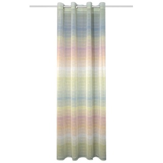 Vorhang 53260 Deko Schlaufenschal RAINBOW, bunten Querstreifen, 245 x 140 cm, HOME WOHNIDEEN, (1 St), 100% Polyester