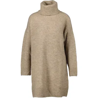 Mango Damen Strickkleid 'Taldora' Taupe, Gr. M, Rollkragen - M