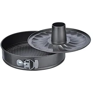 Haushalt International HI Springform-Set 3-TLG. 26cm in schwarz, Edelstahl, 18 x 18 x 10 cm
