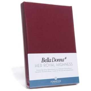 Formesse Spannbettlaken Bella Donna Jersey, Größe 200x220-200x240, Farbe 0030 bordeaux
