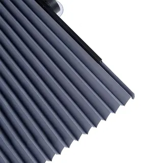 KGUDYS Saugnapfes Rollo,tragbare Balkon-Sonnenschutz-rollos,automatisch einfahrende sonnenschutzrollos,plissee mit saugnäpfen,für Auto,glastüren Fenster,mit zubehör,80x180cm/31.5x71in