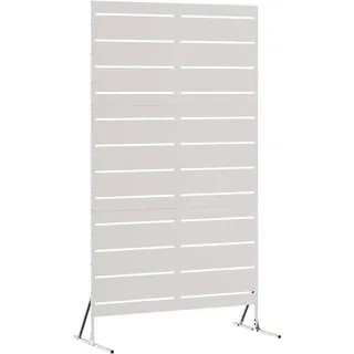 vidaXL Sichtschutz 200 x 100 cm Grau Stahl 2 St.