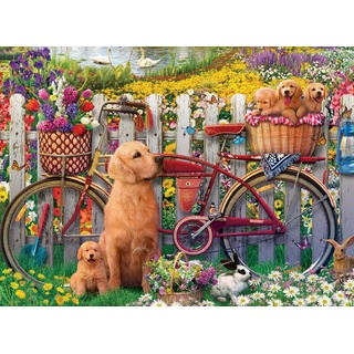 Ravensburger Puzzle 15036 - Ausflug ins Grüne - 500 Teile Puzzle für Erwachsene und Kinder ab 10 Jahren, Puzzle mit Hunde-Motiv