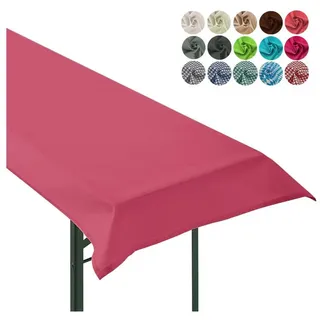 heimtexland Tischdecke Biertischdecke Garten Tischdeko Bierzeltgarnitur (Einzeln 1-tlg, Typ861), rechteckig 90 x 240 cm rosa rechteckig | 90 cm x 240 cm